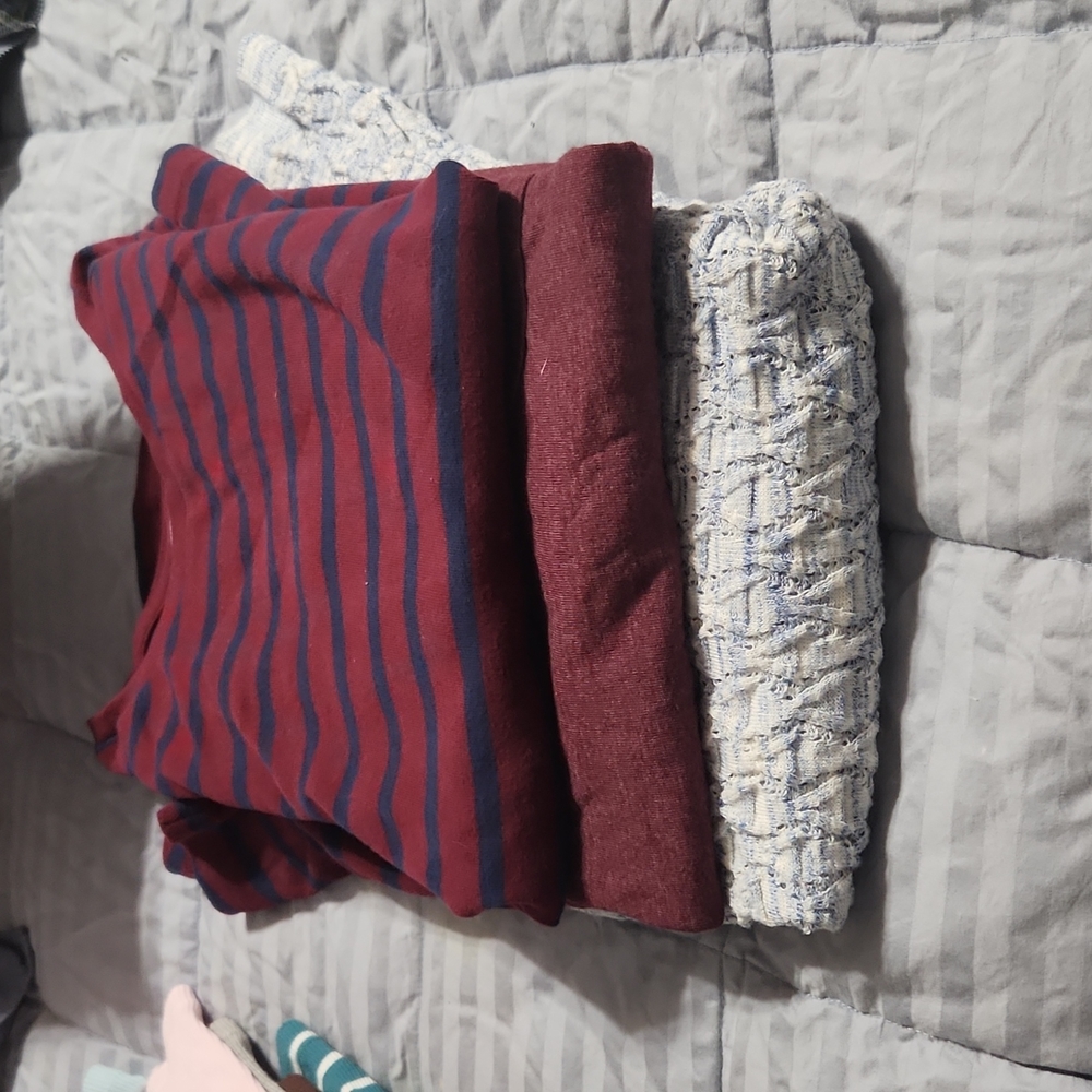 Lot of 3 long sleeve women's tops